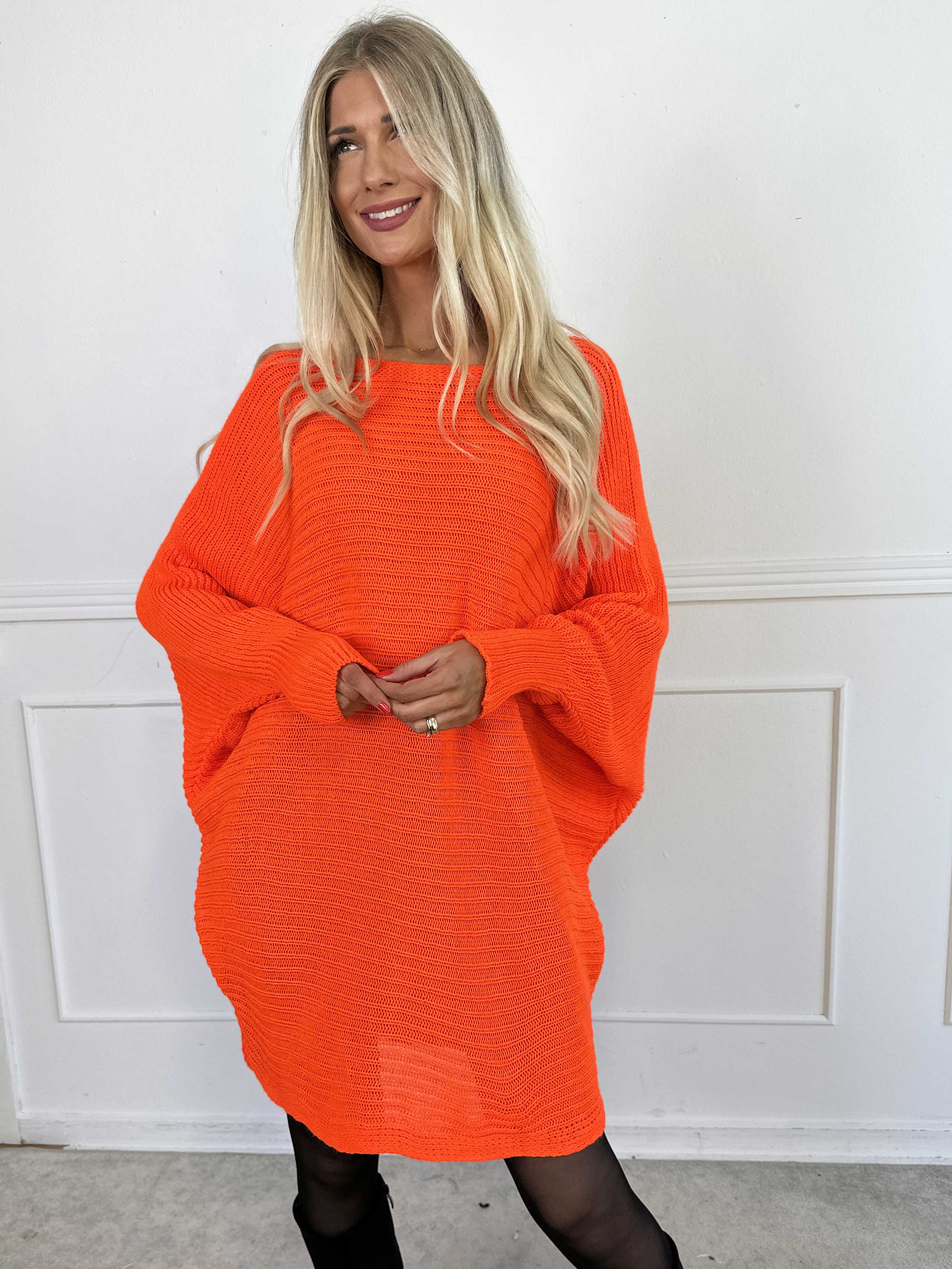 Gabbi - Oversized strik med flagermusærmer